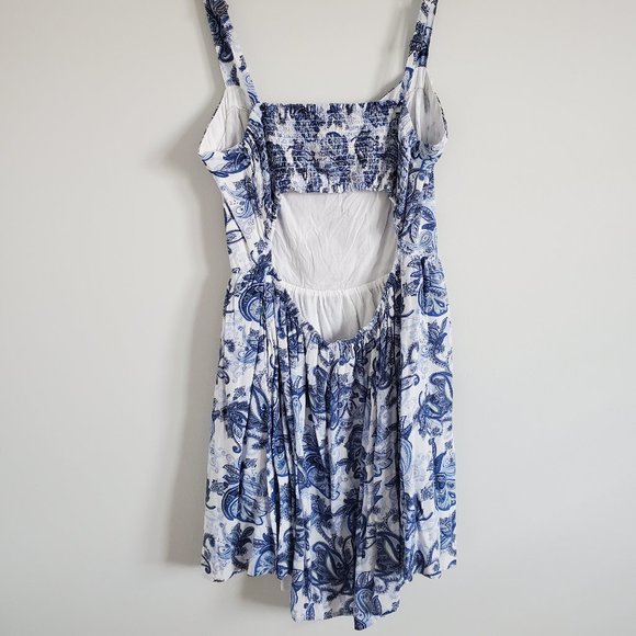 Garage floral print open back strap dress - Picture 2 of 5